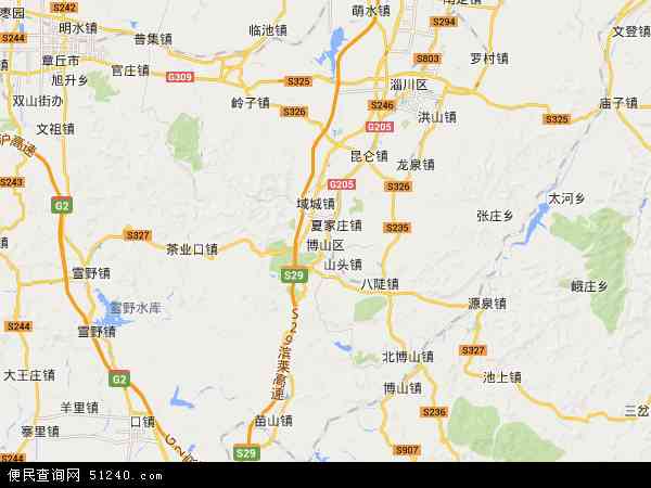 省 黑龙江 河南省 湖中国山东省淄博市博山区地图(卫星地图)详情>>