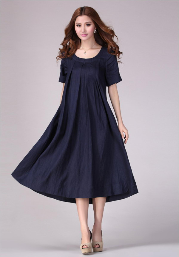 休闲宽松连衣裙