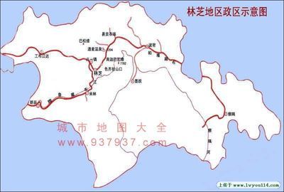 西藏林芝地区地图图片