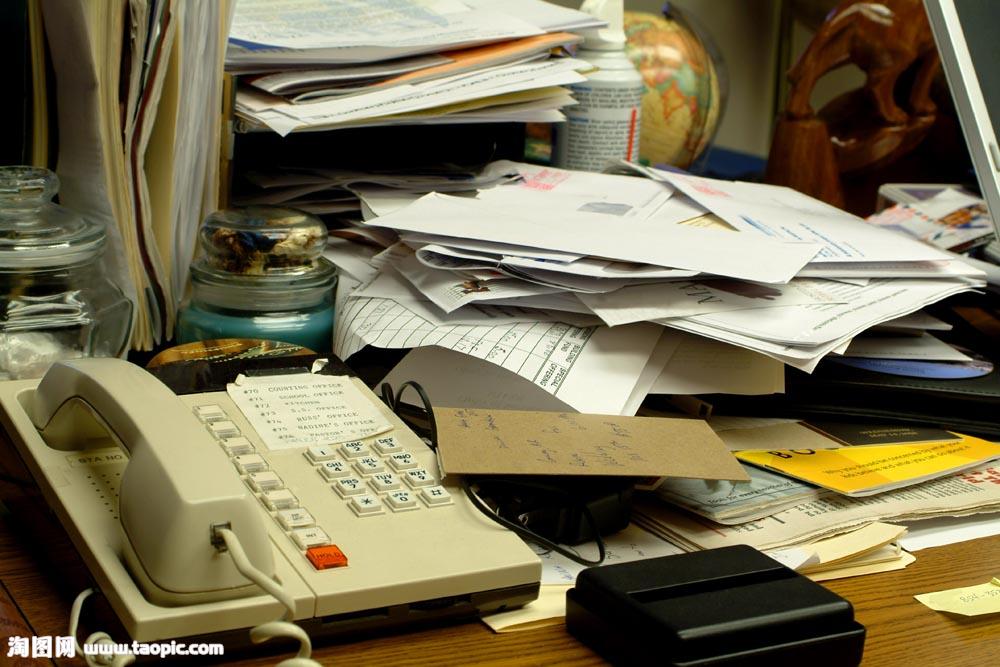 办公桌文件照片真实图片大全