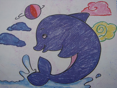 动物简笔画:海豚的画法   简笔画大全   天天学习-18kb