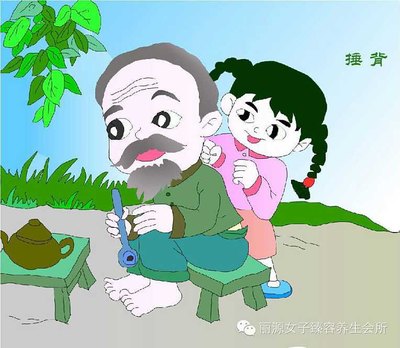 微信捶背捏腿表情包分享展示