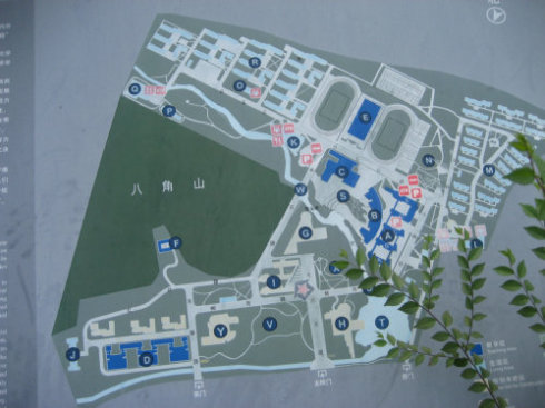 山大中心校区平面图图片