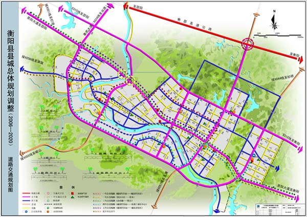 城市总体规划+衡阳县县城总体规划---道路交通图片