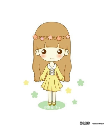 超萌卡通小女孩图片