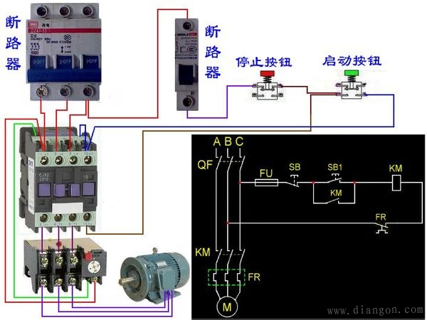 控制继电器接线_电流继电器接线控制图_继电器电流
