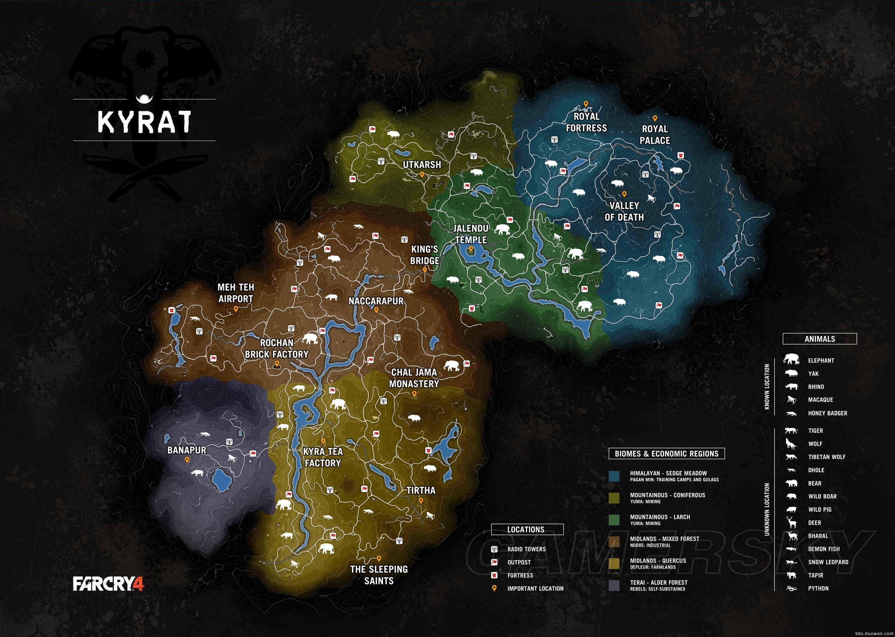 《孤岛惊魂4(far cry 4)》完整大地图泄露-ps3讨论区-多玩游戏论坛图片