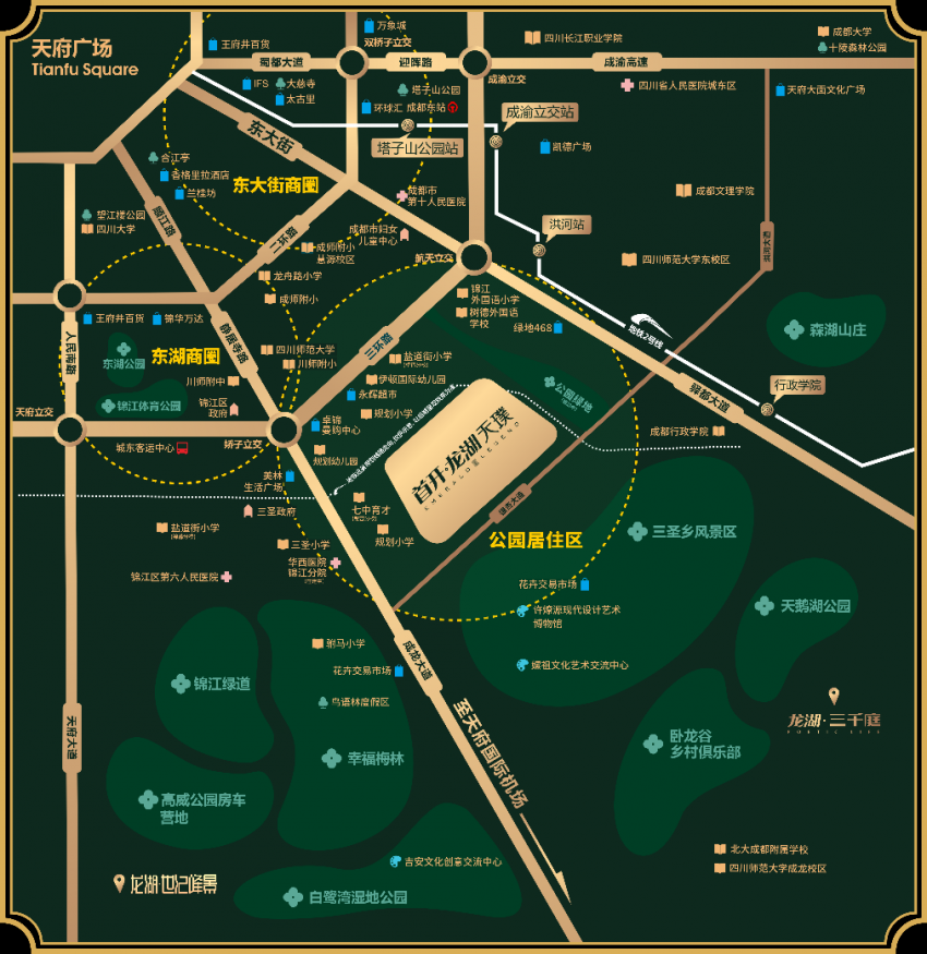 成都锦江区地图图片