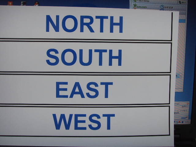 东南西北英文字母图片
